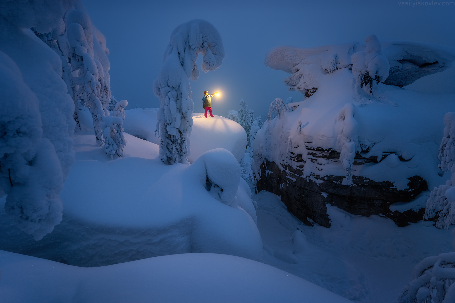 Зимний вечер в Каменном городе