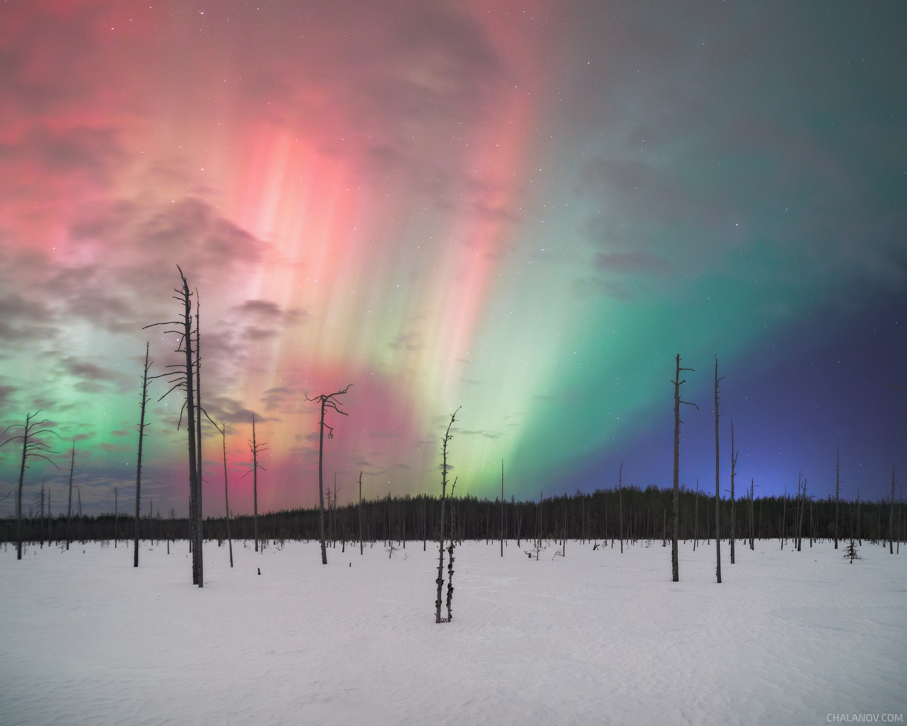 Ночная радуга севера